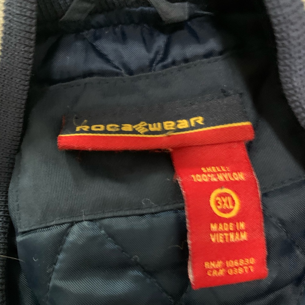Rocawear Mens Navy/Blue Full Zip Coat - Picture 4 of 5